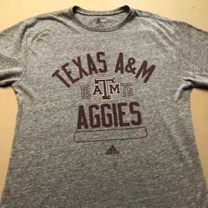 Texan A&M Adidas soft vintage feel t-shirt